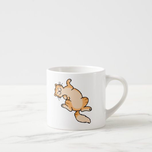 Orange Tabbykatze Espressotasse (Rechts)