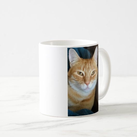 Orange Tabbykatze Kaffeetasse (VorderseiteRechts)