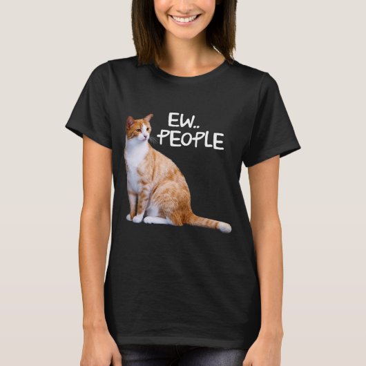 Orange Tabcat Funny Cat Sprichwort Ew T-Shirt (Vorderseite)