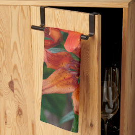 Orange Taglilie Kanadische Blumenfotografie Geschirrtuch