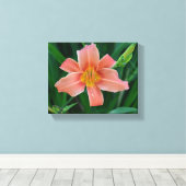Orange Taglilie Leinwand (Insitu (Holzboden))