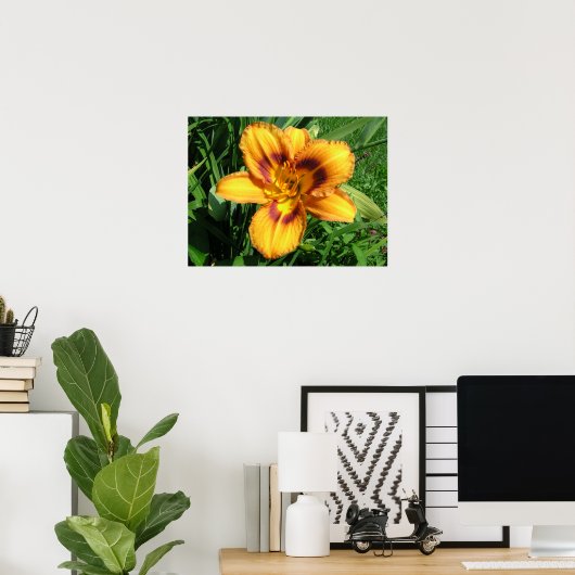 Orange Taglilie Poster (Heimbüro)