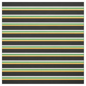 Orange, Tan, Forest Green, White & Black Colown Stoff (Muster)