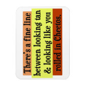 Orange Tan Joke Magnet (Vertikal)
