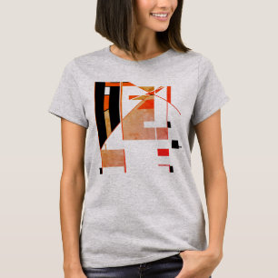 Orange-Tan-Schwarz, abstrakt inspiriert von der Sü T-Shirt