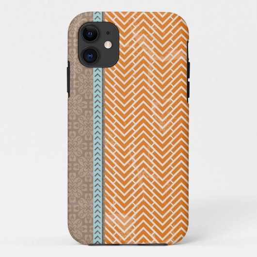 Orange Tan Tribal iPhone Galaxy Razr Fall Case-Mate iPhone Hülle (Rückseite)