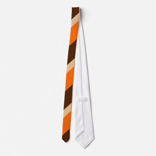 Orange Tan und Brown Krawatte (Rückseite)