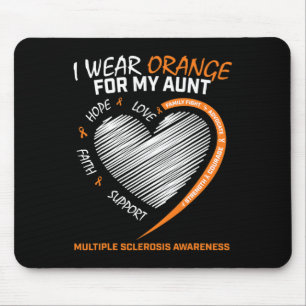 Orange Tante Multiple Sklerose Apparel Frau Awa Mousepad