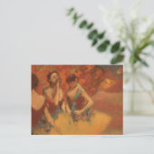 Orange Tänzer Edgar Degas Postkarte (Stehend Vorderseite)