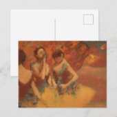 Orange Tänzer Edgar Degas Postkarte (Vorne/Hinten)