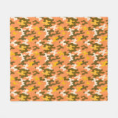 Orange-Tarnung Fleecedecke (Vorderseite (Horizontal))