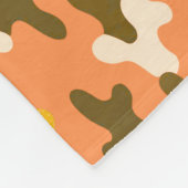 Orange-Tarnung Fleecedecke (Ecke)