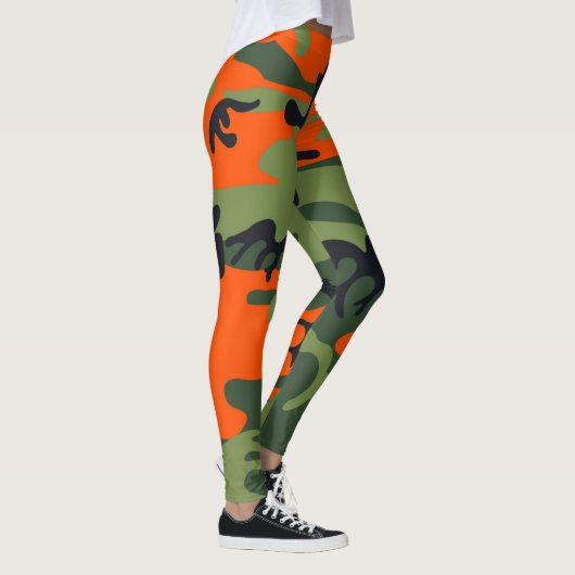 Orange Tarnungs-Leggings Leggings (Rechts)