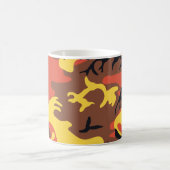 Orange Tarnungs-Tasse Kaffeetasse (Mittel)