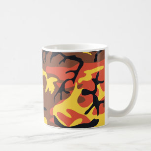 Orange Tarnungs-Tasse Kaffeetasse