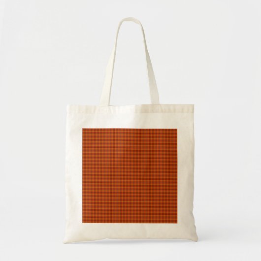 Orange Tartan Budget Tasche (Vorne)