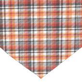 Orange Tartan Kariert Kurzer Tischläufer (Ecke)