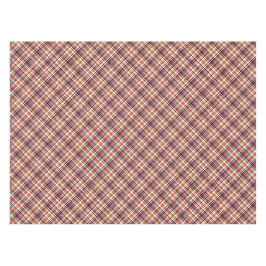Orange Tartan Kariert Tischdecke (Vorderseite (Horizontal))