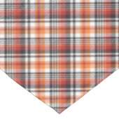 Orange Tartan Kariert Tischdecke (Schrägansicht)