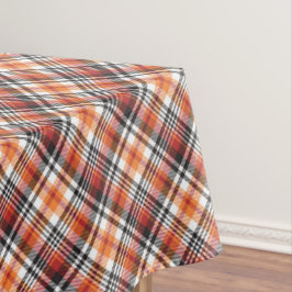Orange Tartan Kariert Tischdecke