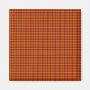 Orange Tartan Magnet
