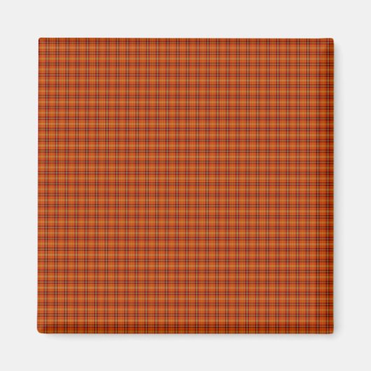 Orange Tartan Magnet (Vorne)