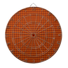 Orange Tartan Metallkäfig Dartboard Dartscheibe