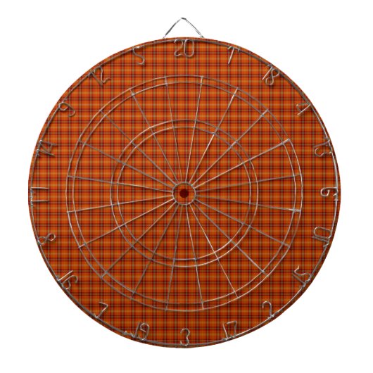 Orange Tartan Metallkäfig Dartboard Dartscheibe (vorne)
