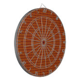 Orange Tartan Metallkäfig Dartboard Dartscheibe (Vorderseite Links)