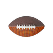 Orange Tartan Mini Football (Vorderseite)