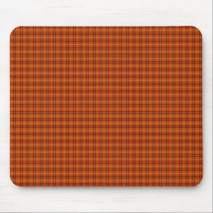 Orange Tartan Mousepad