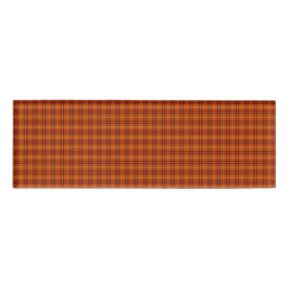 Orange Tartan Name Tag Namenschild