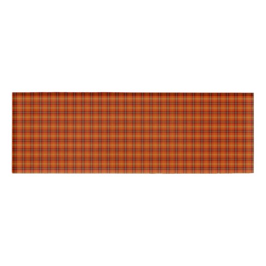 Orange Tartan Name Tag Namenschild (Vorderseite)