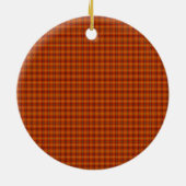 Orange Tartan Ornament (Hinten)