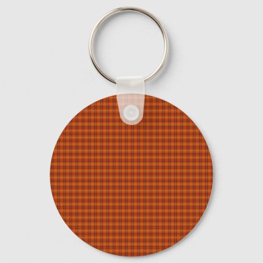 Orange Tartan Schlüsselanhänger (Vorderseite)