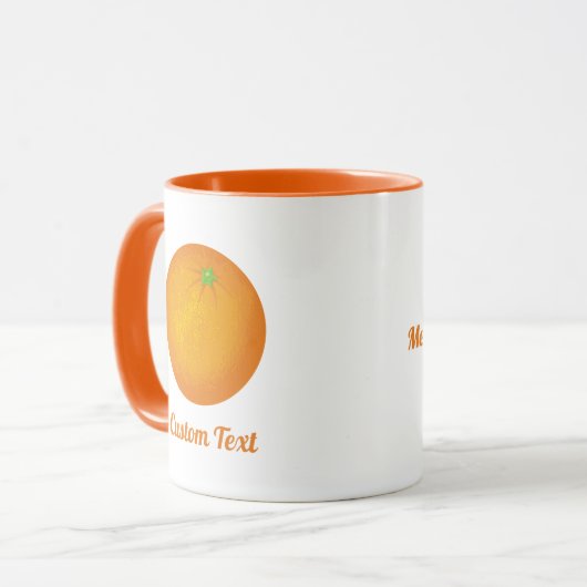 Orange Tasse (Vorderseite Links)