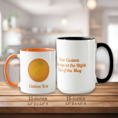 Orange Tasse