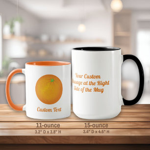 Orange Tasse