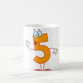 Orange Tasse der Nr.-5 (Mittel)