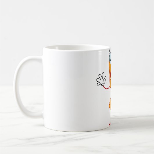 Orange Tasse der Nr.-5 (Links)
