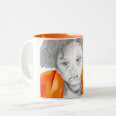 Orange Tasse des Jungen-1 (Vorderseite Links)