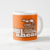 Orange Tasse mit Volldampf-voraus-Triebzug-Jumbo (Vorderseite Rechts)