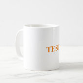 Orange-Tasse testen Kaffeetasse (Vorderseite Links)