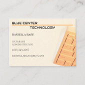 Orange-Tastatur-Informationstechnologie Visitenkarte (Vorderseite)