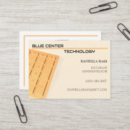 Orange-Tastatur-Informationstechnologie Visitenkarte