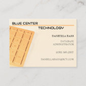 Orange-Tastatur-Informationstechnologie Visitenkarte (Vorderseite)