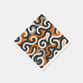 Orange Team (personalisieren) Serviette (Ecke)