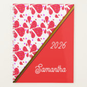 Orange Teardrop Leaf Pattern Planer (Vorderseite)