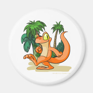 Orange Techo auf einer Geheimnis-Inselsuche Magnet