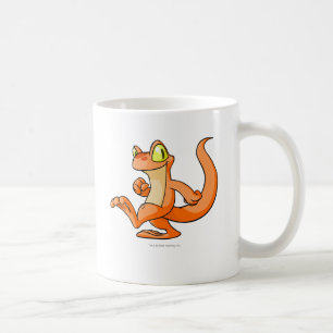 Orange Techo auf einer Suche Kaffeetasse